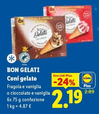 BON GELATI Coni gelato