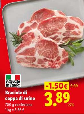 Braciole Di Coppa Di Suino
