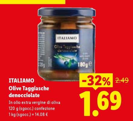 Italiamo Olive Taggiasche denocciolate