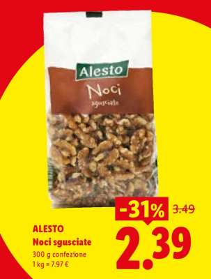 Alesto Noci sgusciate