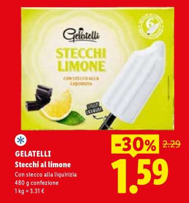 Gelatelli Stecchi al limone
