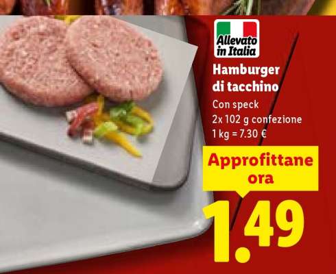 Hamburger Di Tacchino