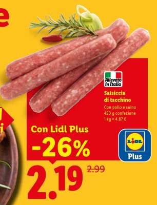 Salsiccia di tacchino