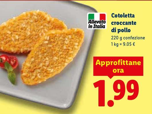 Cotoletta croccante di pollo