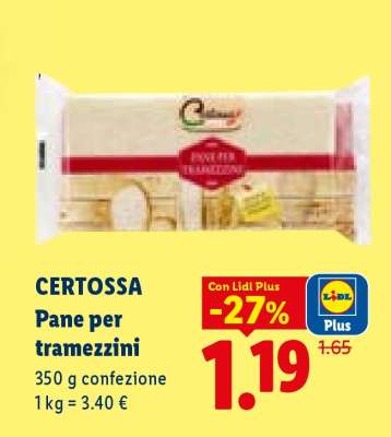Certossa Pane per tramezzini