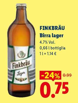 Finkbräu Birra lager