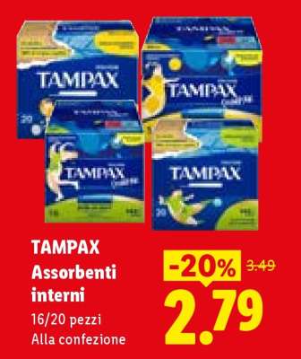 TAMPAX ASSORBENTI INTERNI