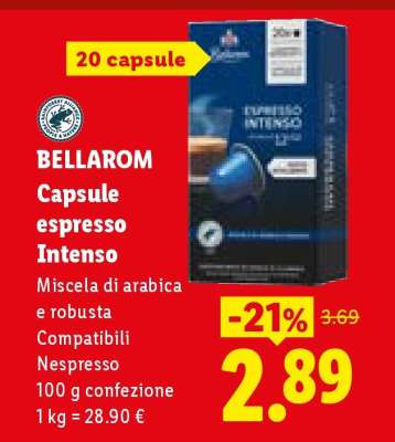 BELLAROM Capsule espresso Intenso