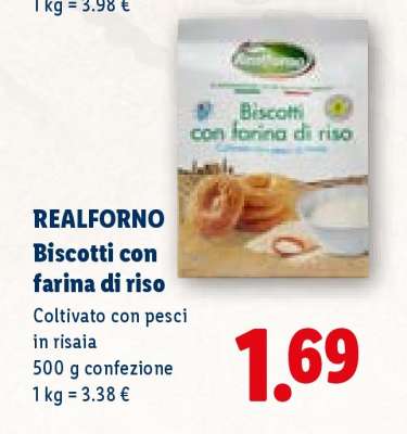 Realforno Biscotti con farina di riso