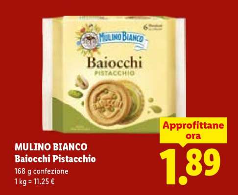 MULINO BIANCO BAIOCCHI PISTACCHIO