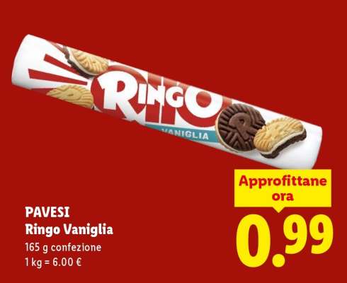 Pavesi Ringo vaniglia