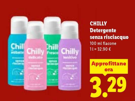 CHILLY Detergente senza risciacquo