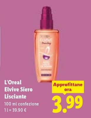 L'Oreal Elvive Siero Lisciante
