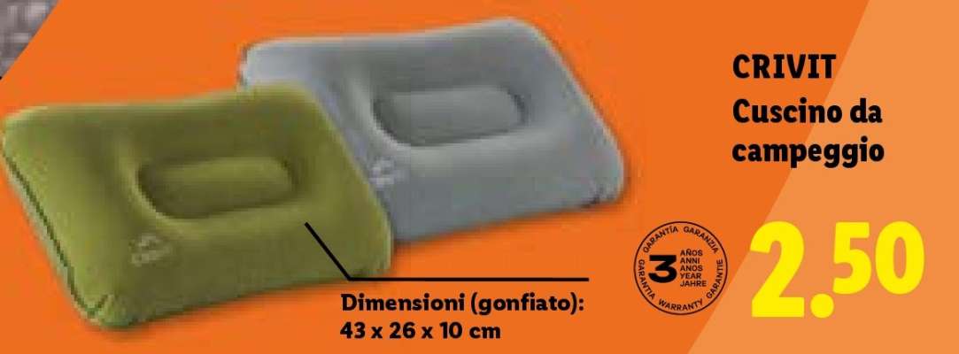 CRIVIT Cuscino da campeggio