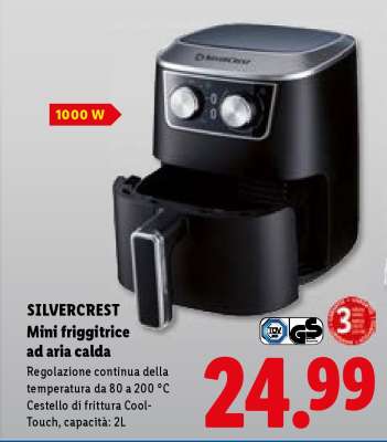 SILVERCREST Mini friggitrice ad aria calda
