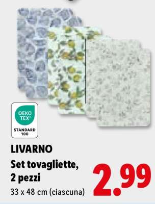 LIVARNO Set tovagliette, 2 pezzi