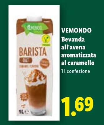 Vemondo Bevanda all'avena aromatizzata al caramello