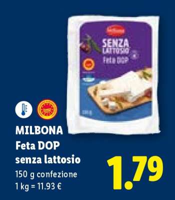 MILBONA Feta DOP senza lattosio