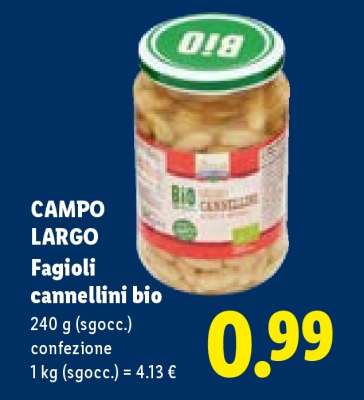 Campo Largo Fagioli Cannellini Bio