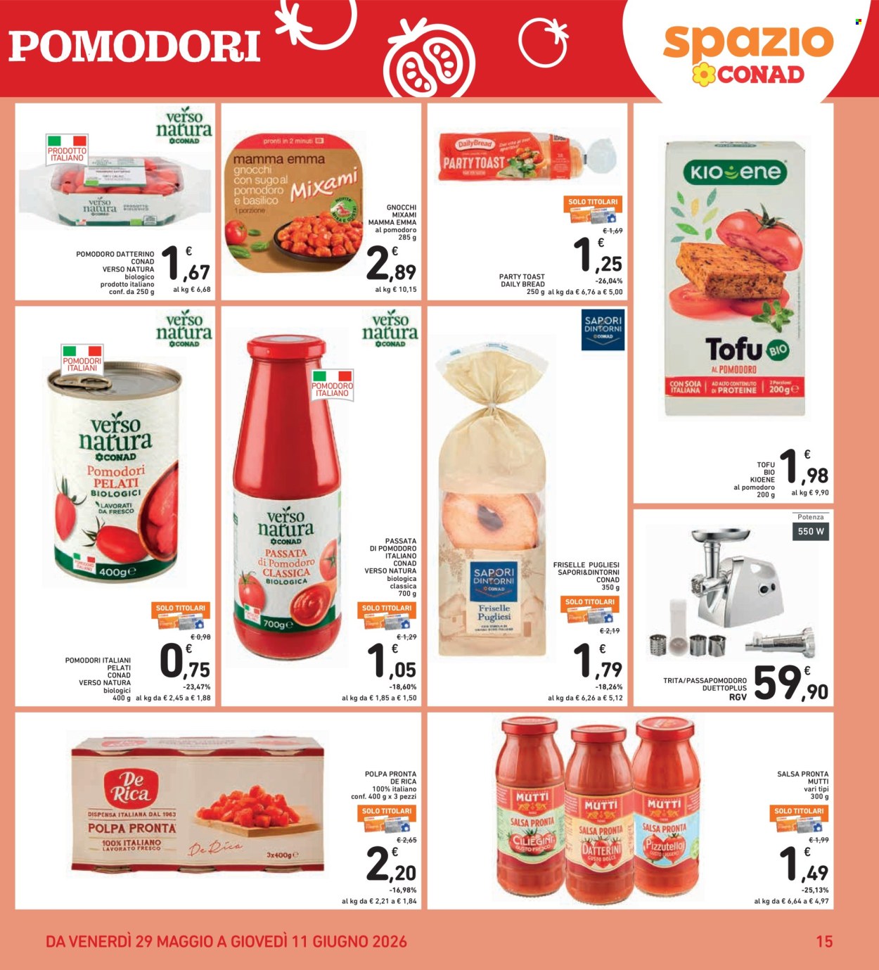 Leták Spazio Conad - 29.5.2026 - 11.6.2026. Strana 15