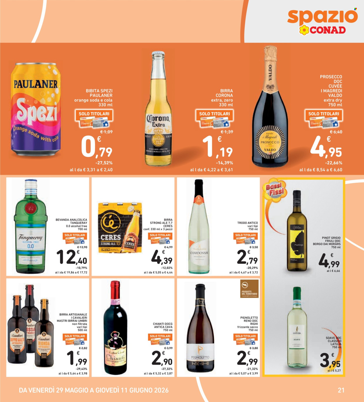 Leták Spazio Conad - 29.5.2026 - 11.6.2026. Strana 21