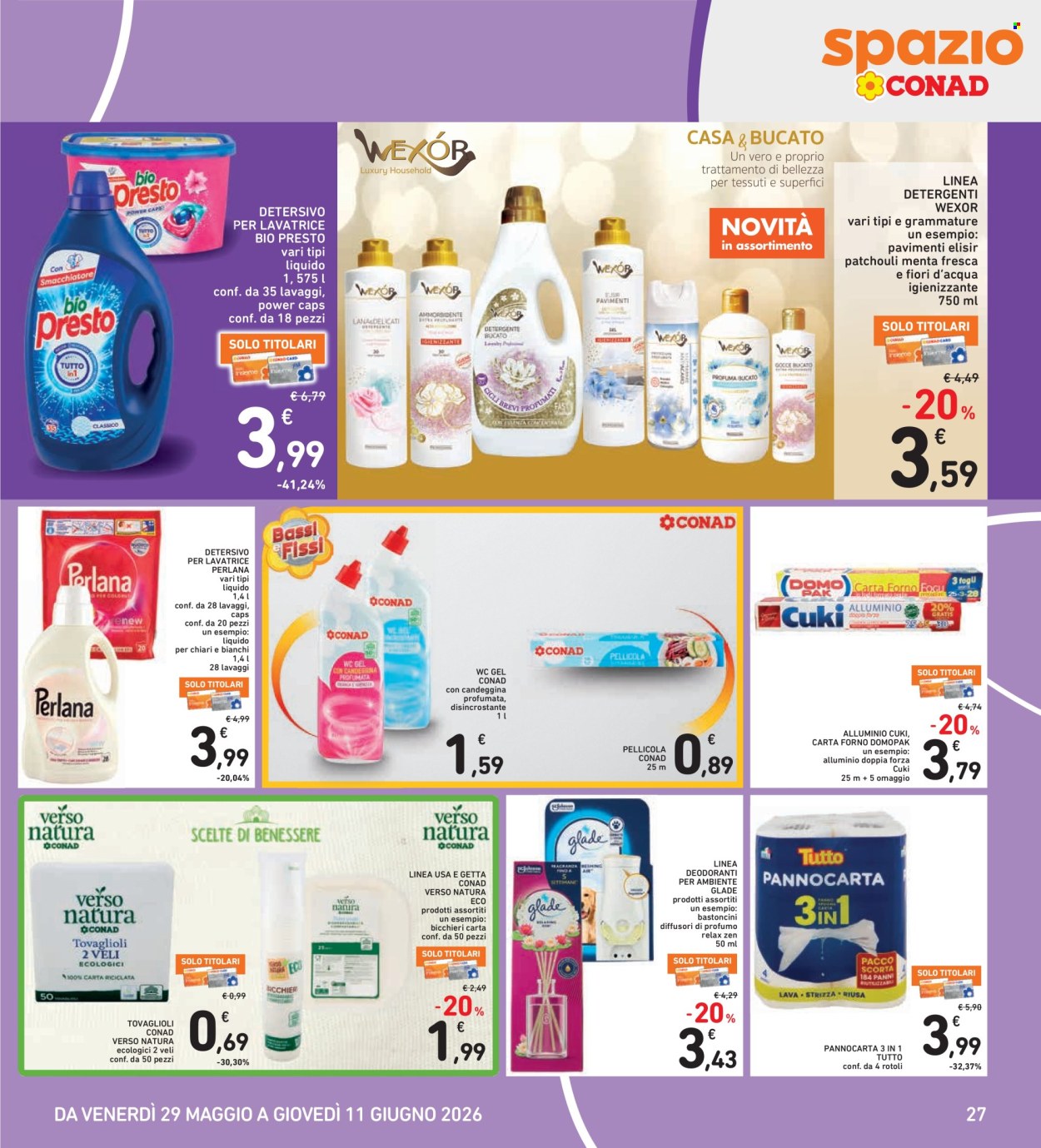 Leták Spazio Conad - 29.5.2026 - 11.6.2026. Strana 27