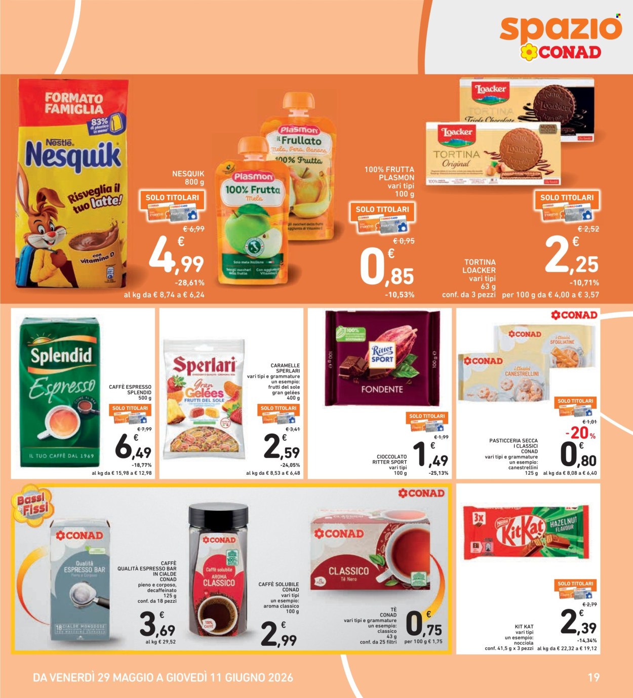 Leták Spazio Conad - 29.5.2026 - 11.6.2026. Strana 19