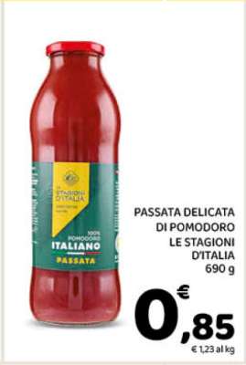 PASSATA DELICATA DI POMODORO LE STAGIONI D'ITALIA