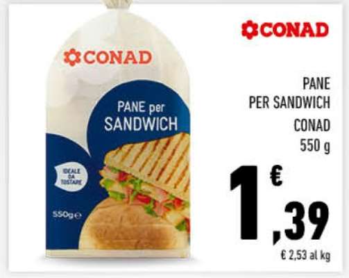 PANE PER SANDWICH