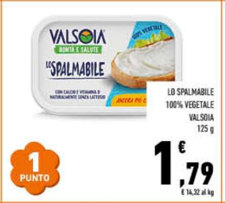 LO SPALMABILE 100% VEGETALE VALSOIA