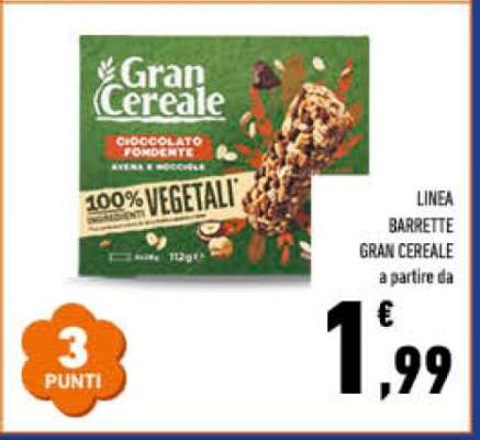 LINEA BARRETTE GRAN CEREALE