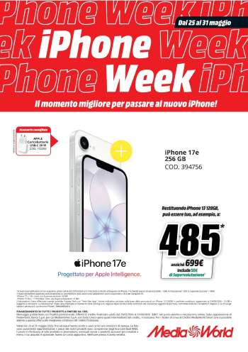 Volantino MediaWorld - 25/5/2026 - 31/5/2026.