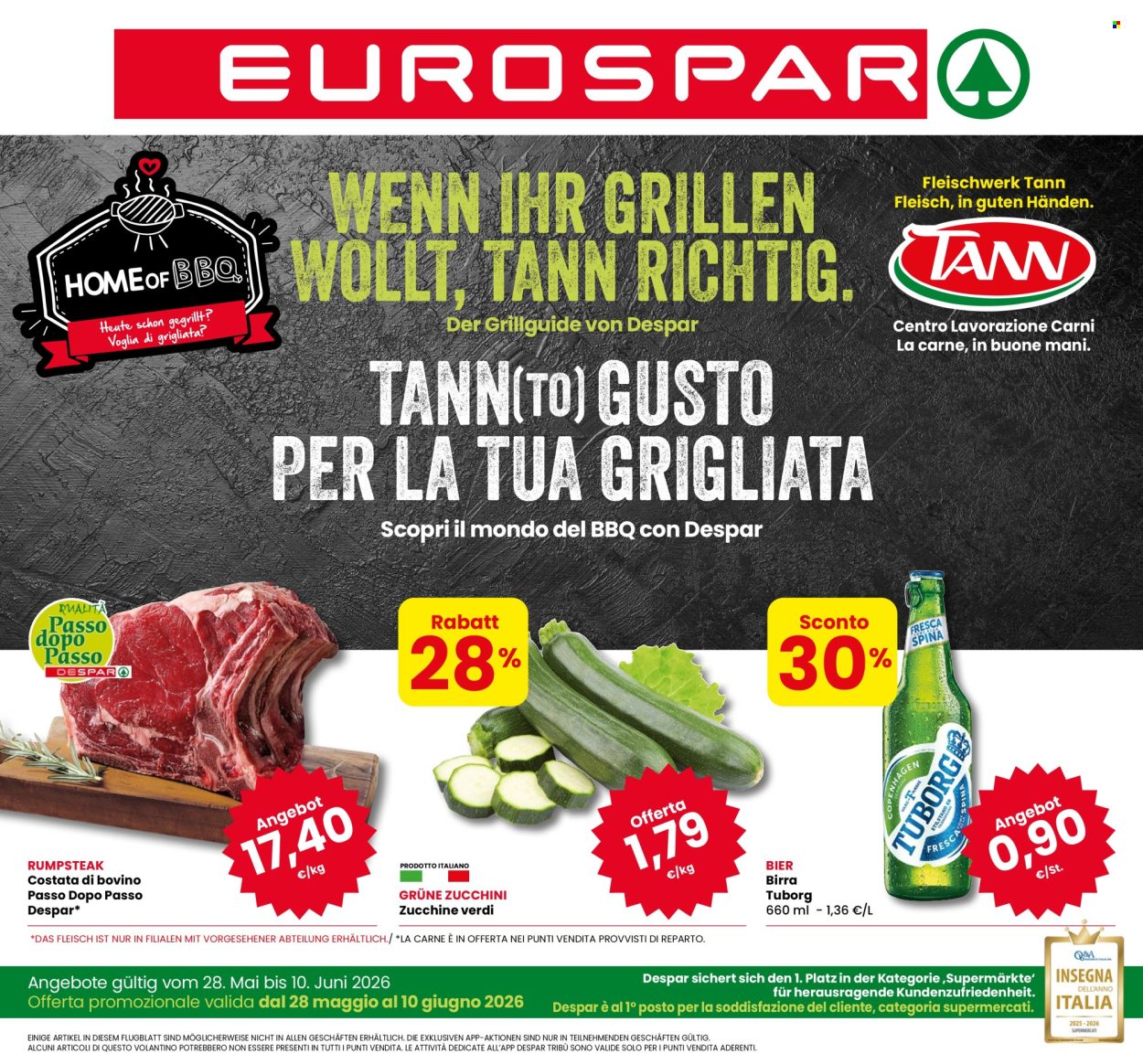 Volantino Eurospar - 28/5/2026 - 10/6/2026. Pagina 1