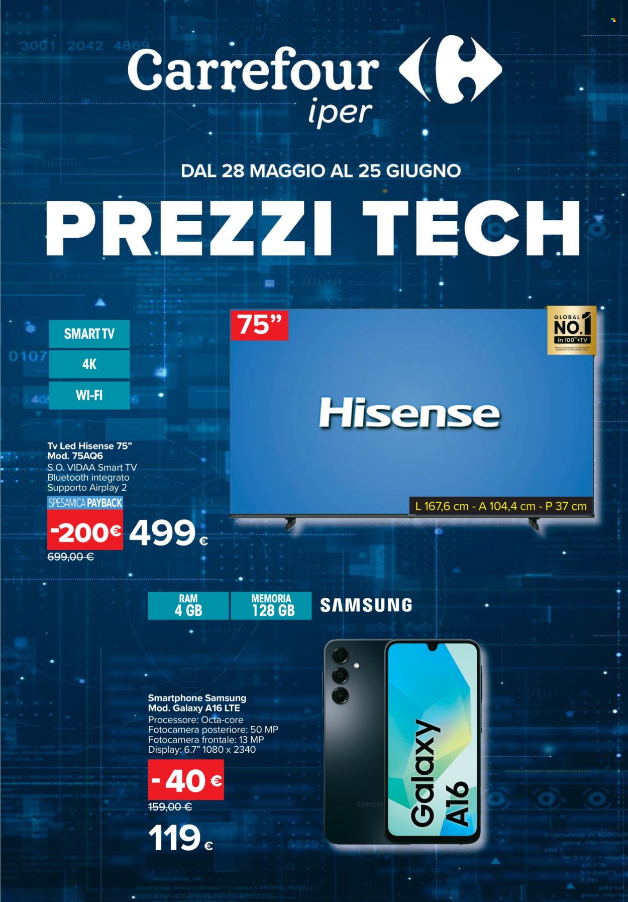 Volantino Carrefour - 28/5/2026 - 25/6/2026. Pagina 1
