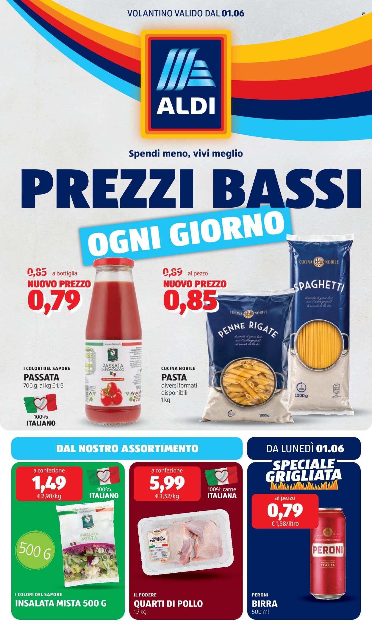 Volantino Aldi - 1/6/2026 - 7/6/2026. Pagina 1
