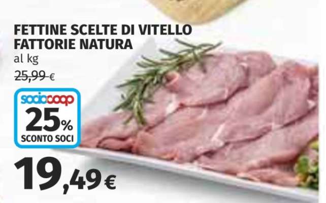 Fettine Scelte di Vitello Fattorie Natura