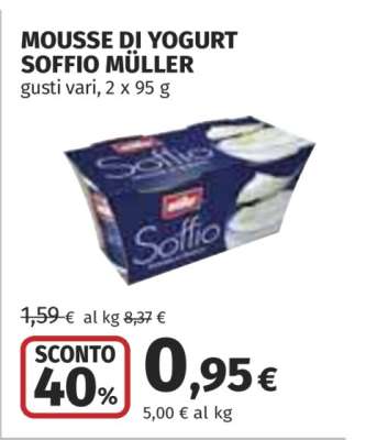 MOUSSE DI YOGURT SOFFIO MÜLLER