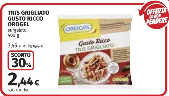 Tris Grigliato Gusto Ricco Orogel