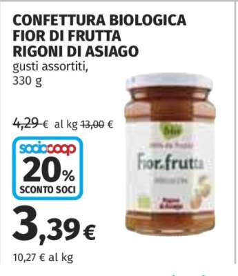 Confettura Biologica Fior di Frutta Rigoni di Asiago