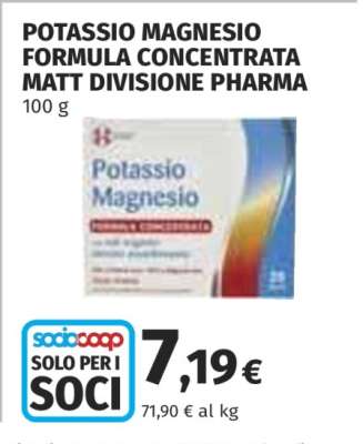 POTASSIO MAGNESIO FORMULA CONCENTRATA MATT DIVISIONE PHARMA