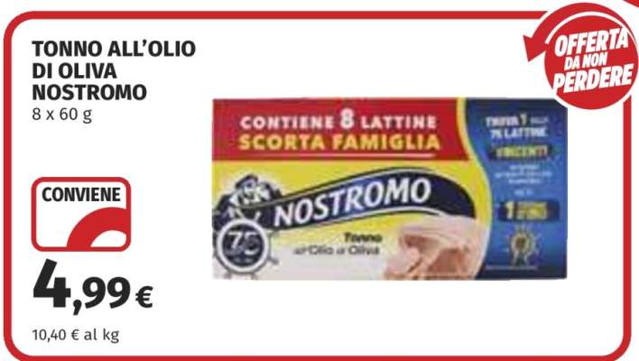 Tonno all'olio di oliva Nostromo