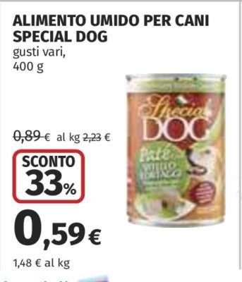 ALIMENTO UMIDO PER CANI SPECIAL DOG