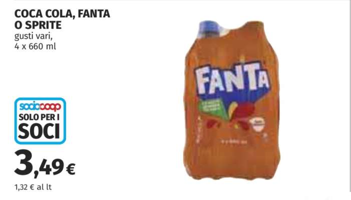 COCA COLA, FANTA O SPRITE