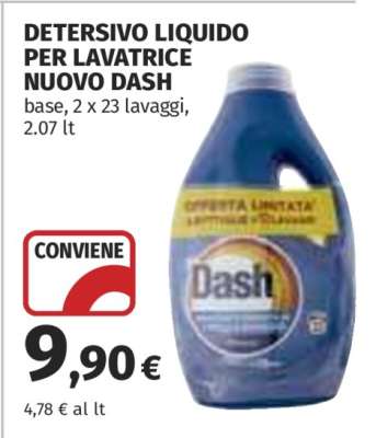 DETERSIVO LIQUIDO PER LAVATRICE NUOVO DASH