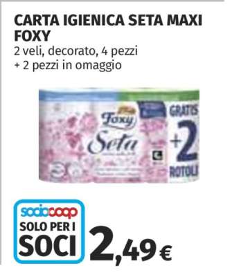 CARTA IGIENICA SETA MAXI FOXY