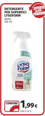 DETERGENTE PER SUPERFICI LYSOFORM