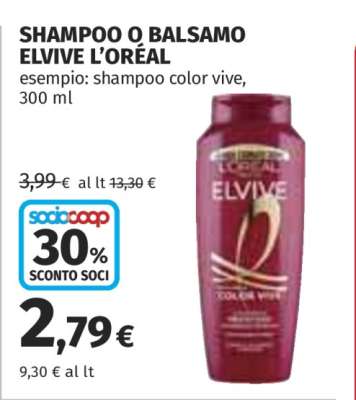 Shampoo o Balsamo Elvive L'Oréal