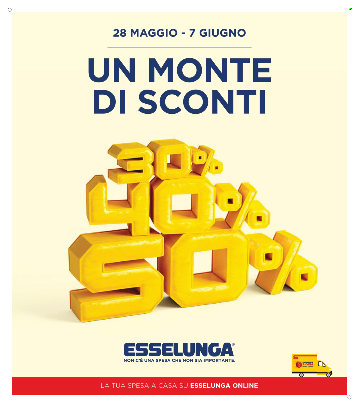 Volantino Esselunga - 28/5/2026 - 7/6/2026. Pagina 1