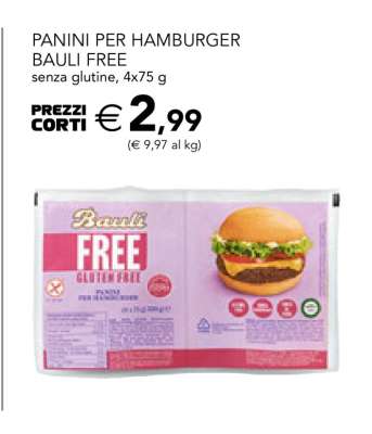 PANINI PER HAMBURGER BAULI FREE