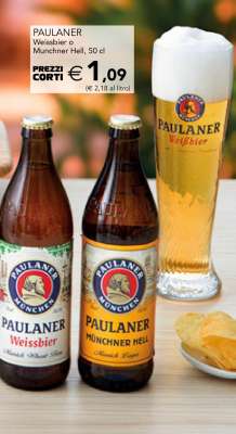 PAULANER Weissbier o Münchner Hell, 50 cl